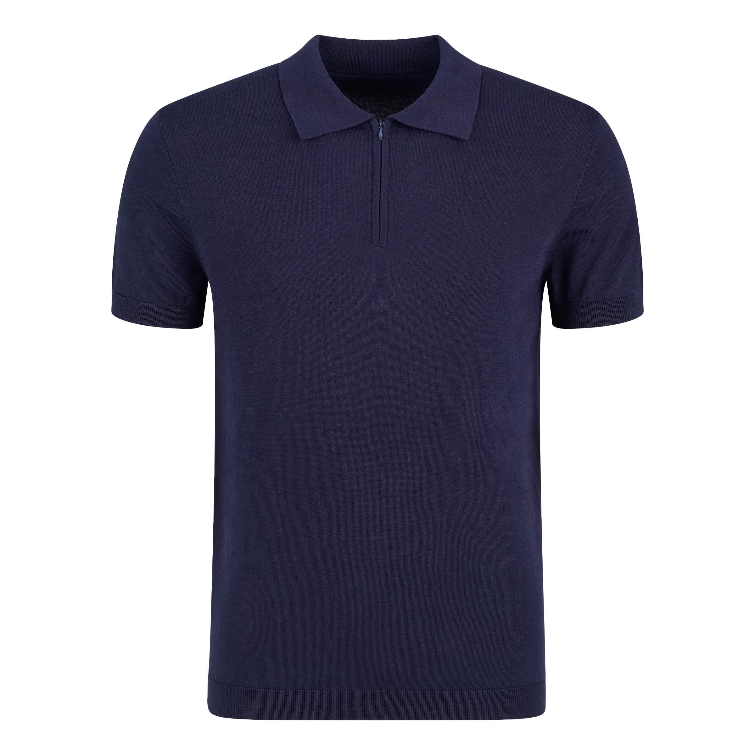 Premium Polo Zipper Navy