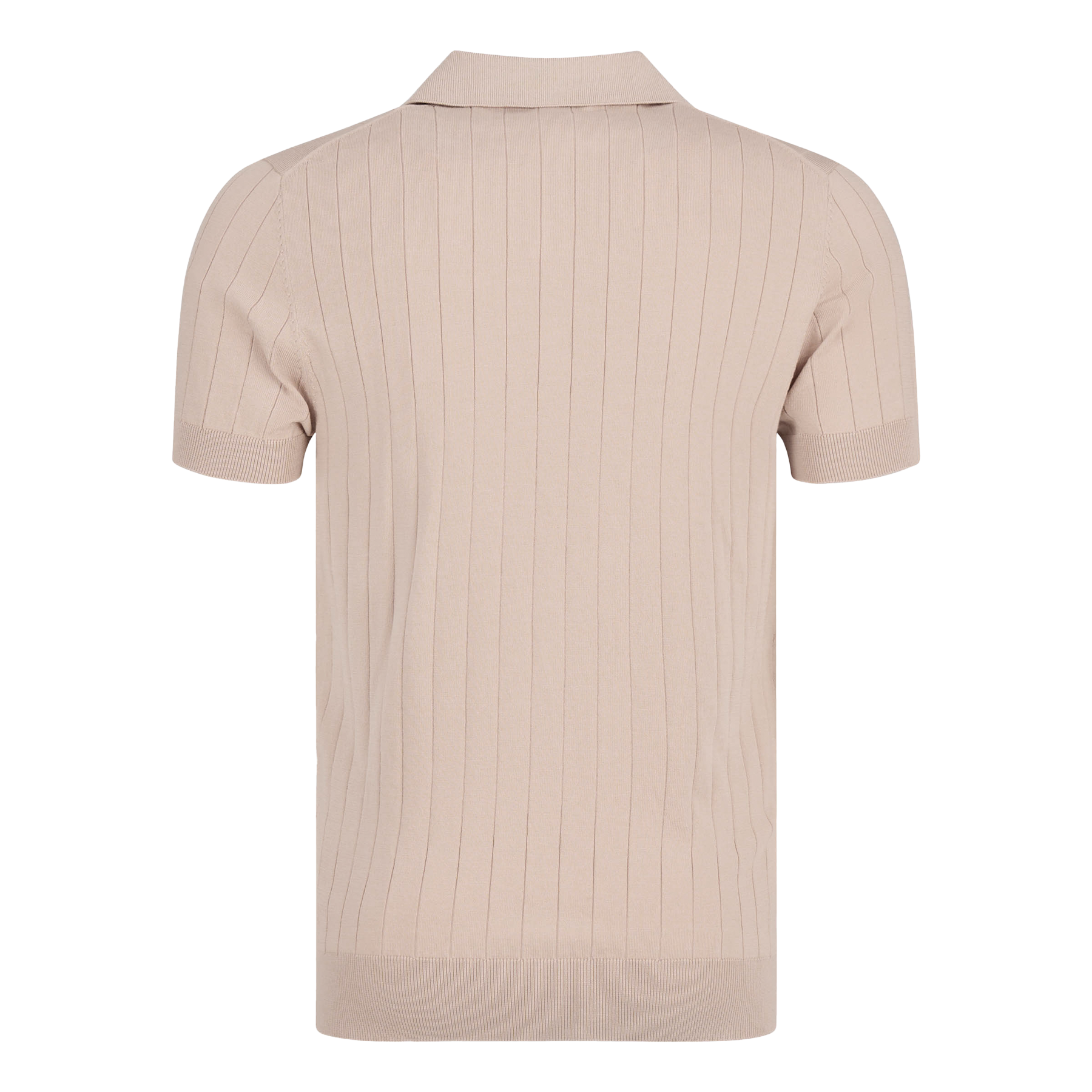 Premium Polo Buttonless Beige