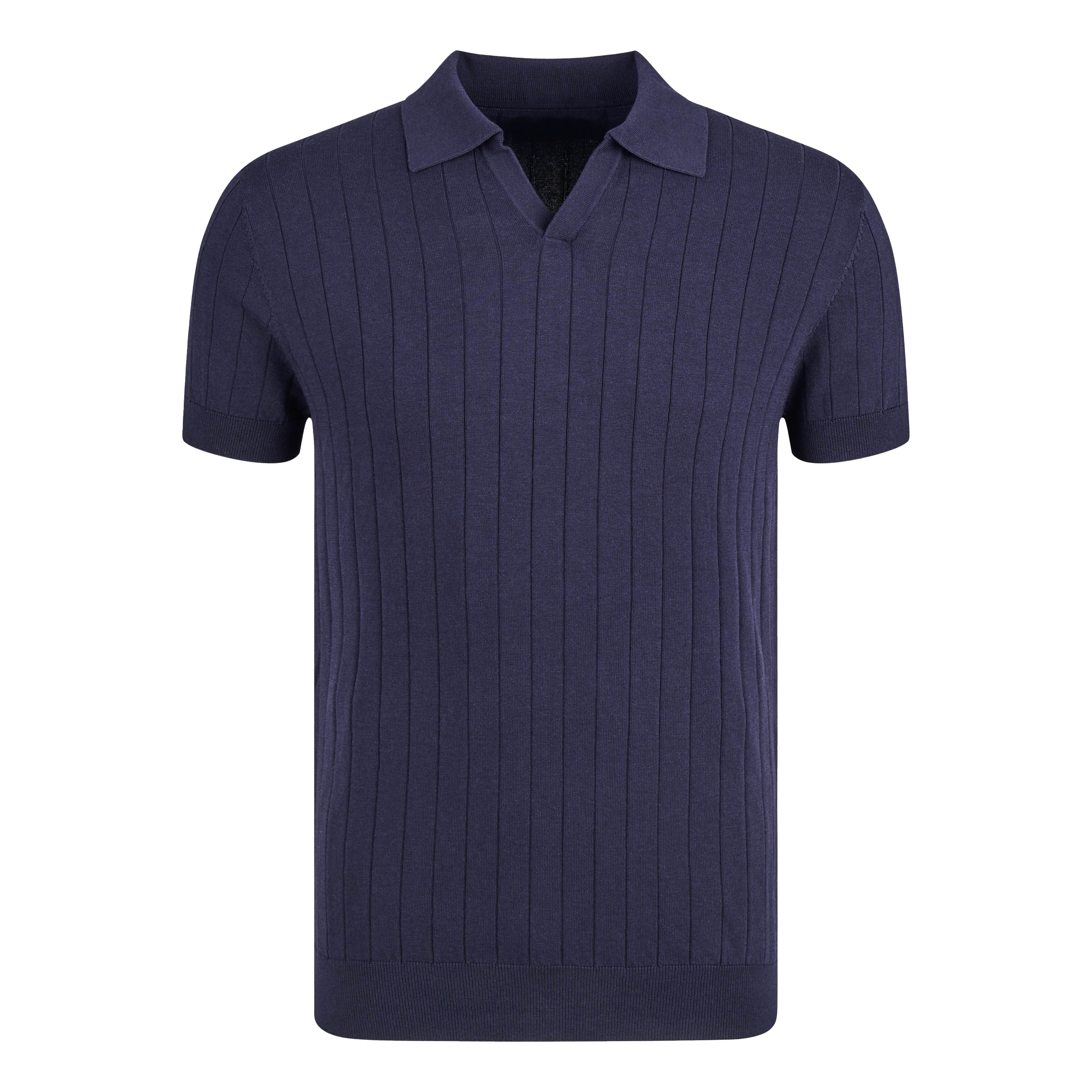 Premium Polo Buttonless Navy