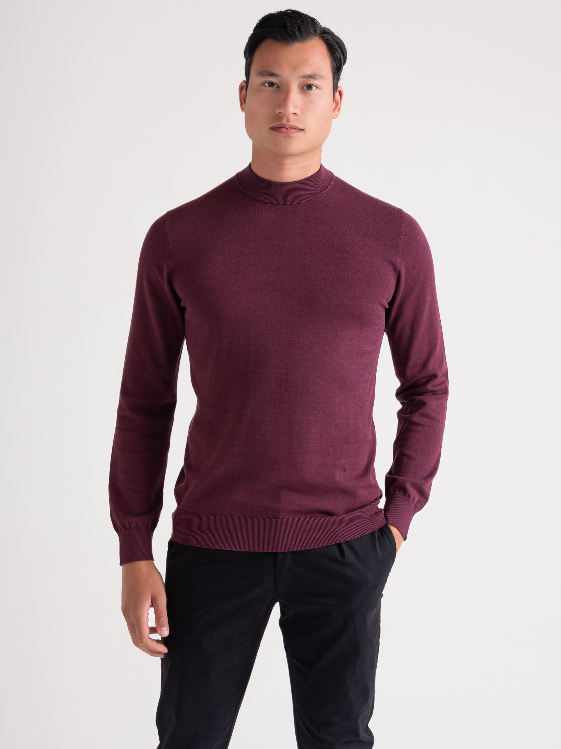 Luxe crewneck Bordeaux