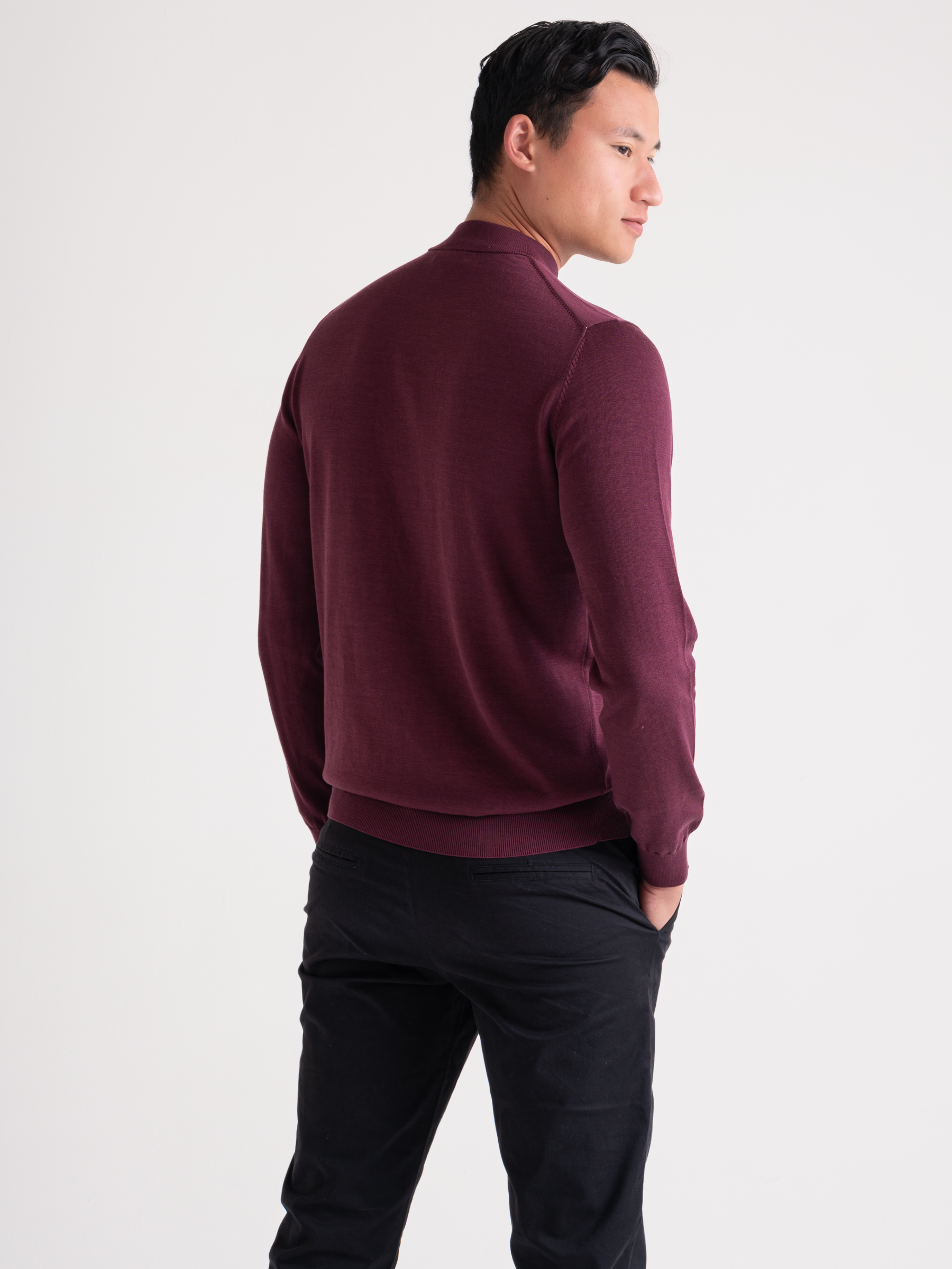 Luxe crewneck Bordeaux