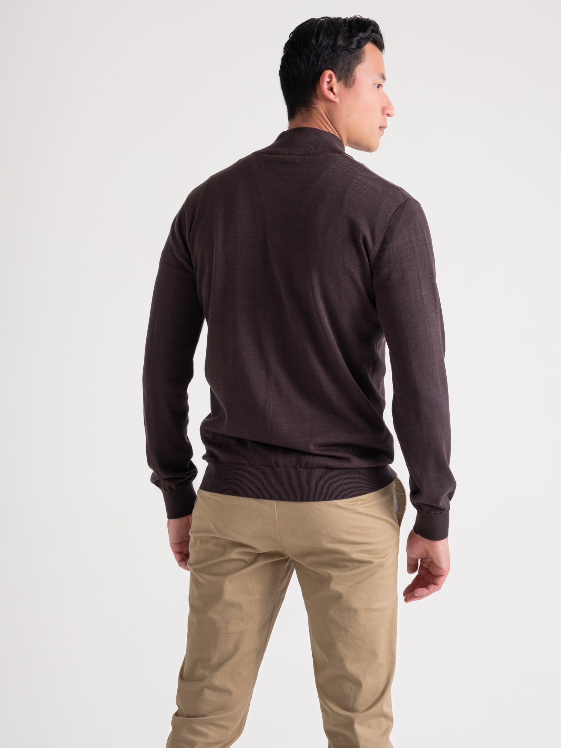 Luxe Cardigan Full Zip brown