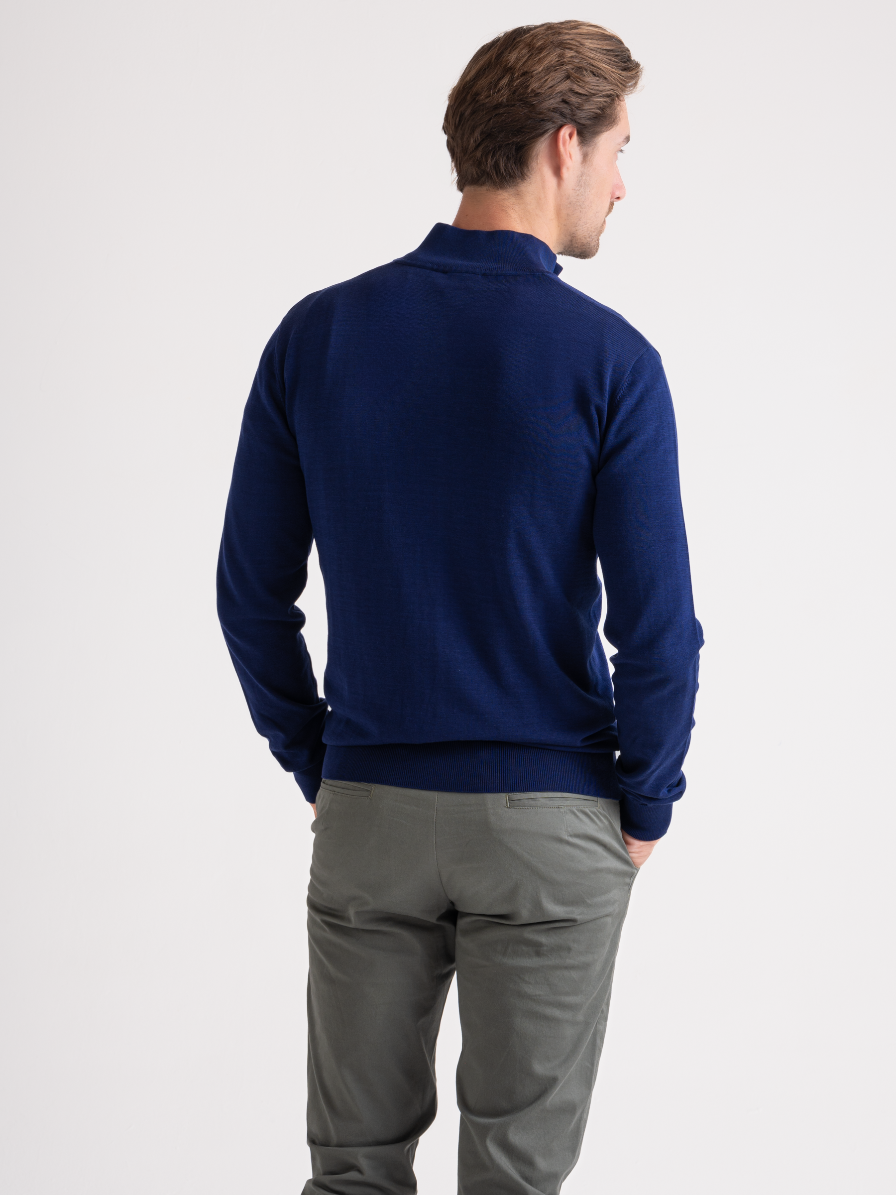 Luxe Cardigan Full Zip Navy