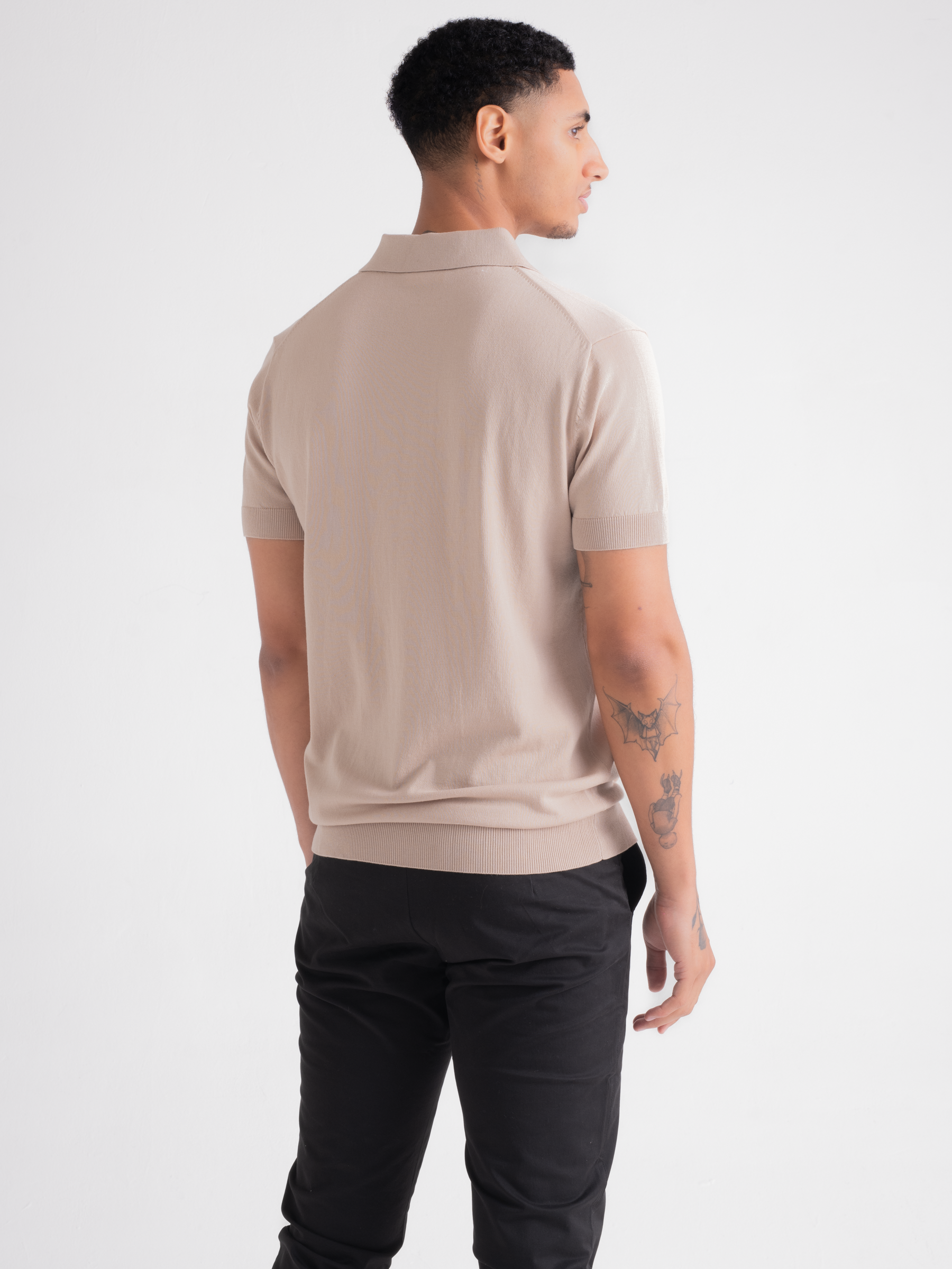 Premium Polo Half sleeve Beige