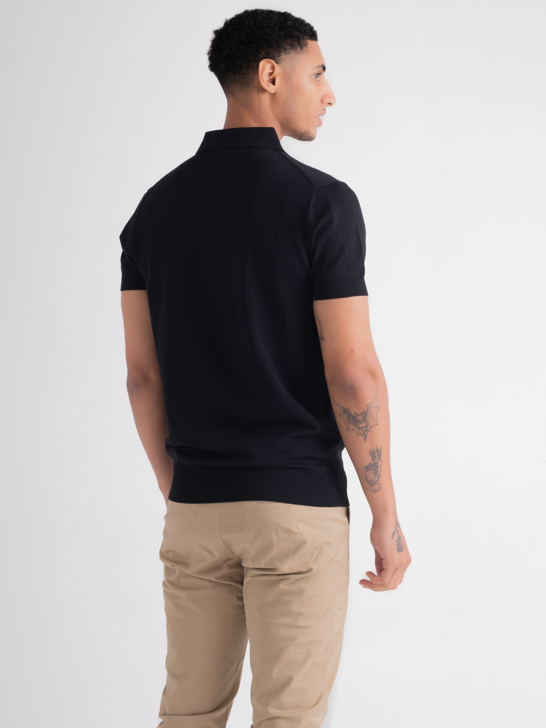 Premium Polo Half Sleeve Black