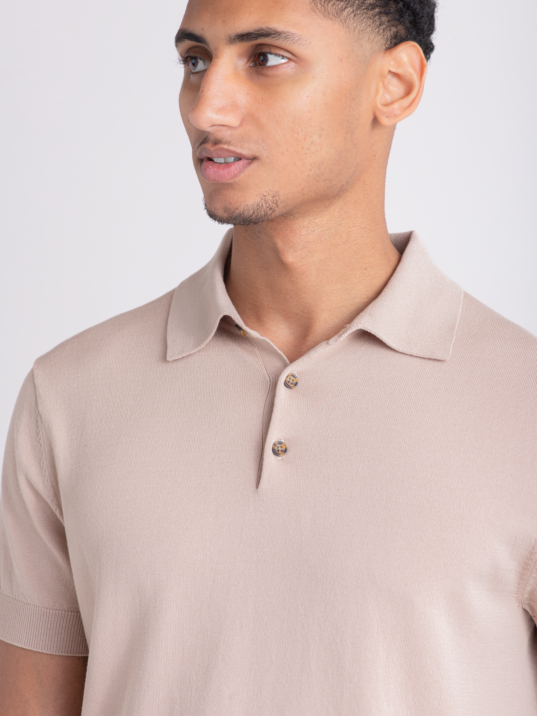 Premium Polo Half sleeve Beige