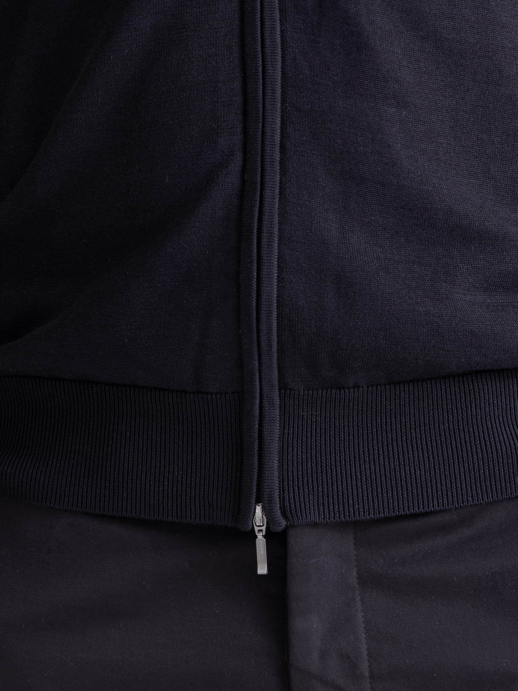 Luxe Cardigan Full Zip Black